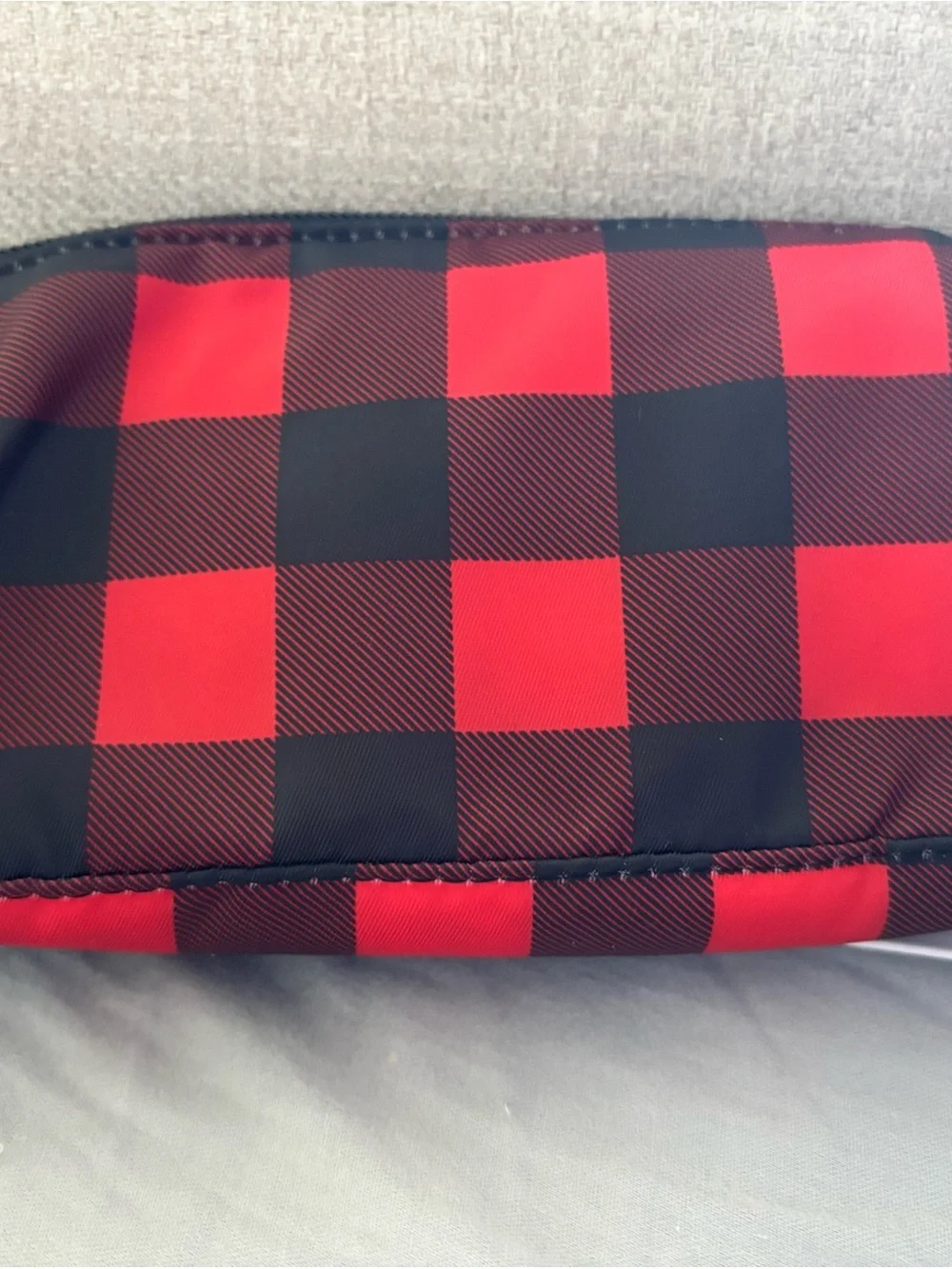 Lug Red and Black Buffalo Check Travel Toiletry Bag